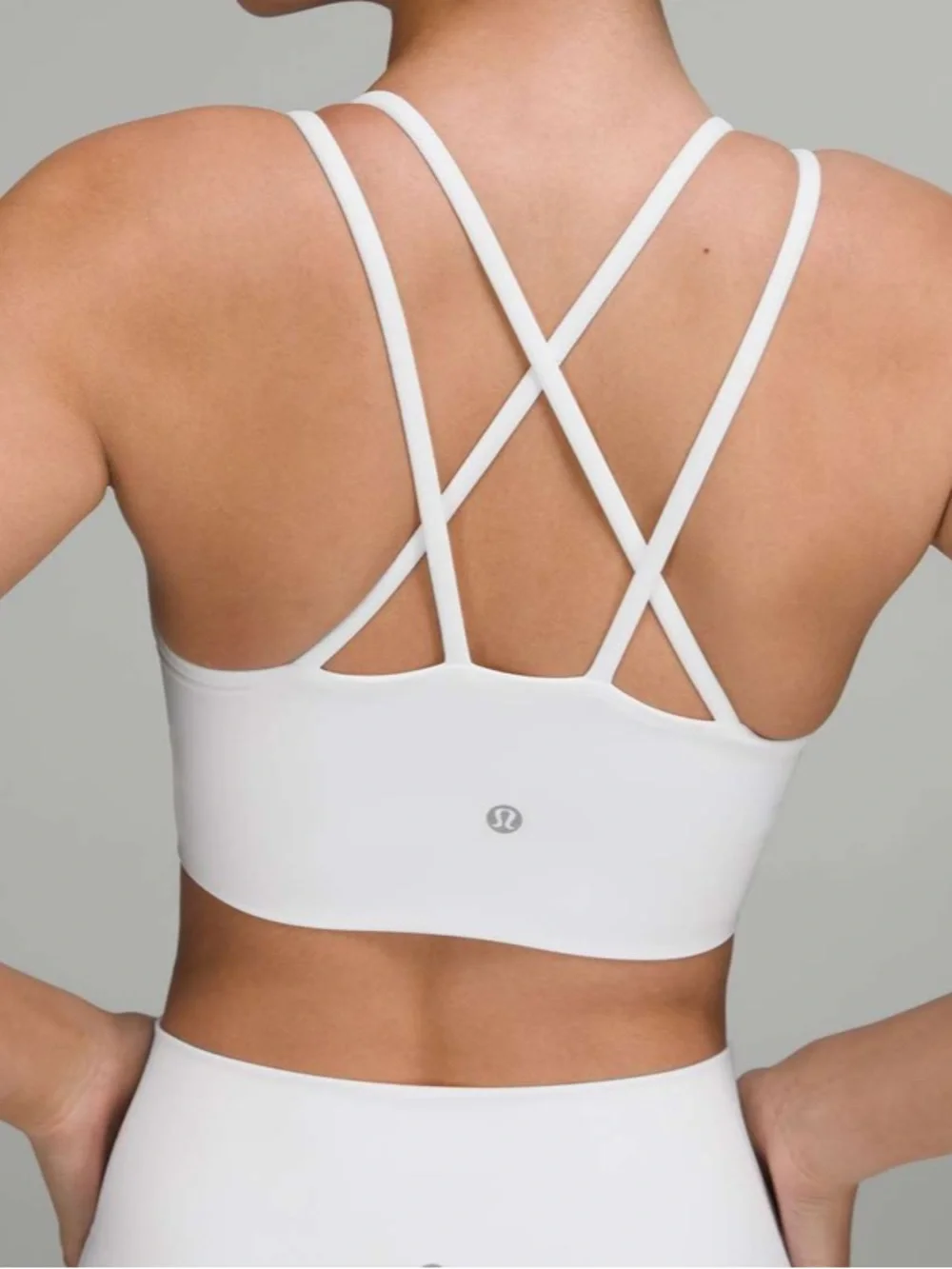 Lululemon Like a Cloud Longline Bra Light Support in White